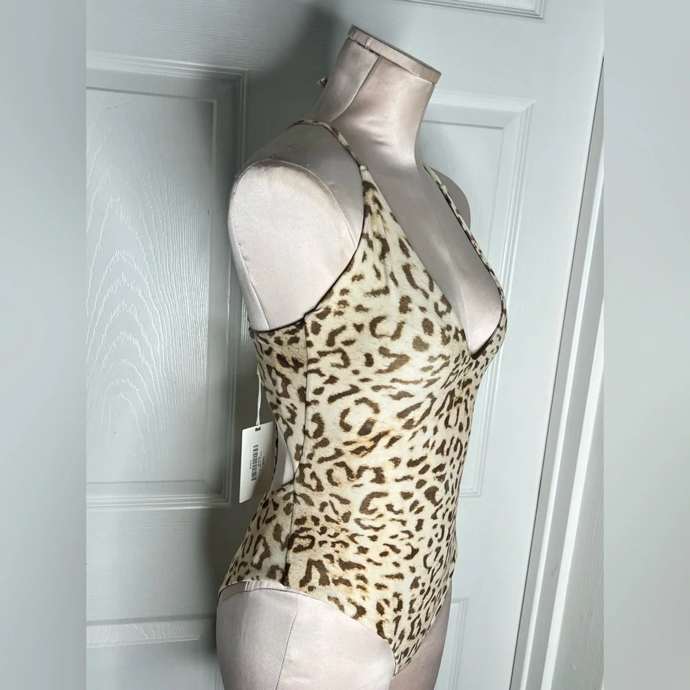 NWT Mikoh Thalia Roam Leopard Print One Piece Swim Swimsuit Sz M - Picture 4 of 11